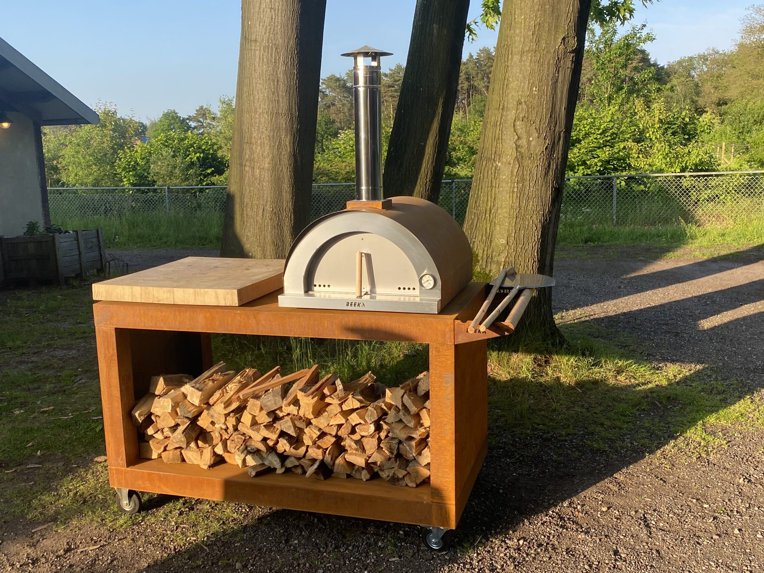 Pizzasteen Pizzastaal 508 X 355 X 10 Mm, Pizzastaalplaat Voor De Pizzabaksteen Van Koolstofstaal Met 20x Hogere Geleidbaarheid Robuuste Roestvrijstalen Pizzapan Voor Buitengrill In P 010129913059