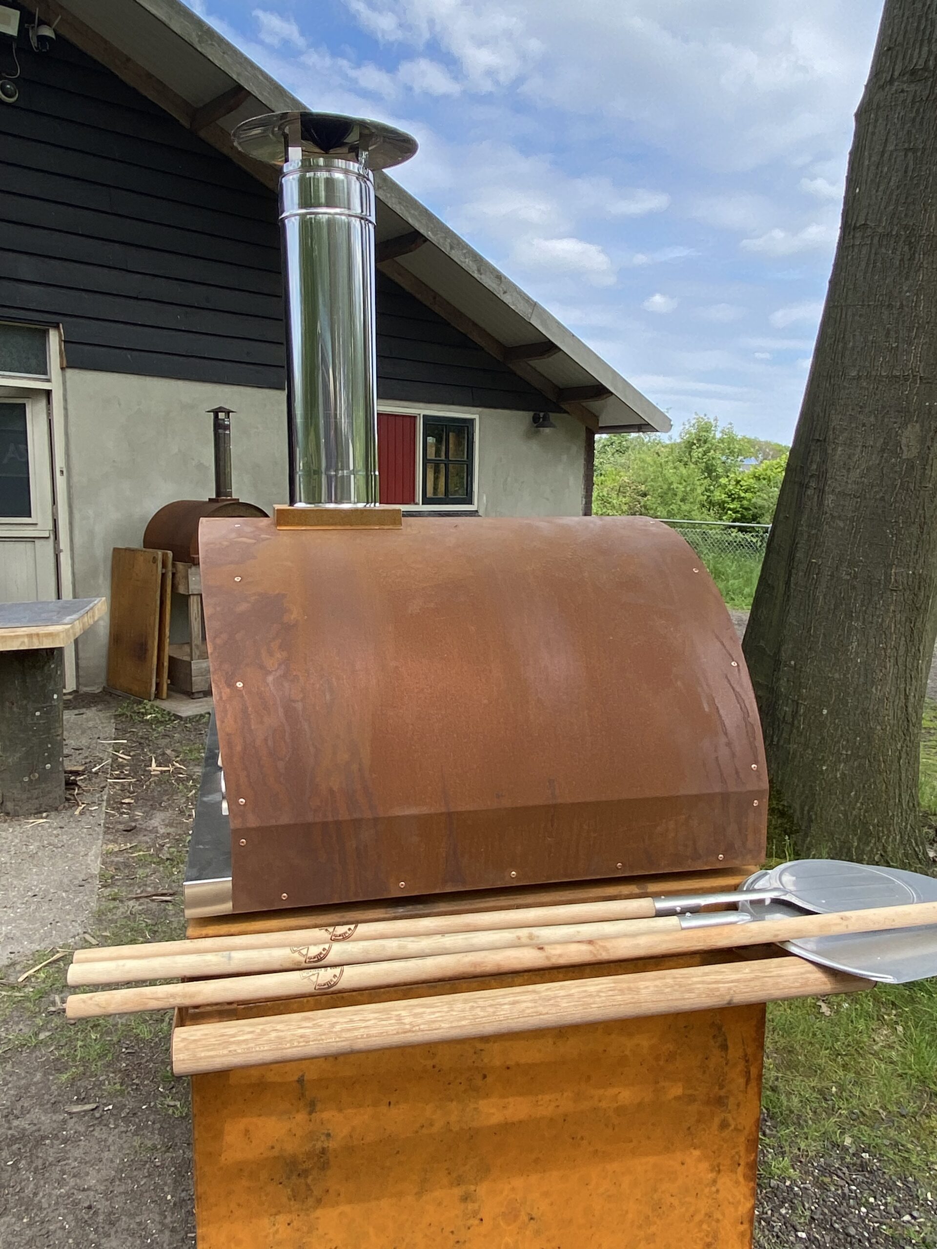 Bocht 130 mm 90° verstelbaar voor rookkanaal enkelwandig staal zwart