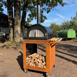 BEEK Classico 70 pizza oven inclusief onderstel 80x80x100cm en 3 delige set tools